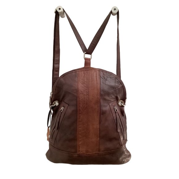 Koret Handbags - Koret Leather Backpack in Brown